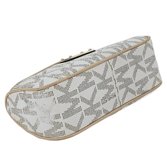MICHAEL KORS Jet Set Logo MK Clutch Credit Card Pouchette Gold Logo Hardware - Picture 6 of 11